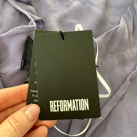 NWT Reformation Petals Mini Dress in Orchid - Picture 11 of 11